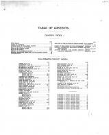 Table of Contents, Williamson County 1908